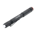 RS PRO Aluminium Rechargeable LED Pen Torch 400 lm Flood and Spot Beam USB Type C 750mAh Battery 155 mm 219-8138