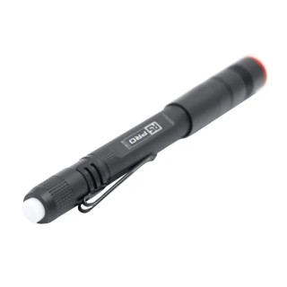 RS PRO Aluminium Rechargeable LED Pen Torch 400 lm Flood and Spot Beam USB Type C 750mAh Battery 155 mm 219-8138