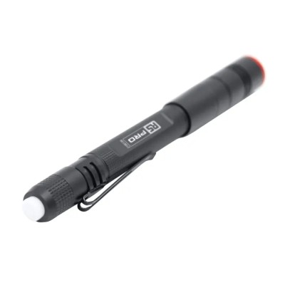 RS PRO Aluminium Rechargeable LED Pen Torch 400 lm Flood and Spot Beam USB Type C 750mAh Battery 155 mm 219-8138