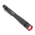 RS PRO Aluminium Rechargeable LED Pen Torch 400 lm Flood and Spot Beam USB Type C 750mAh Battery 155 mm 219-8138