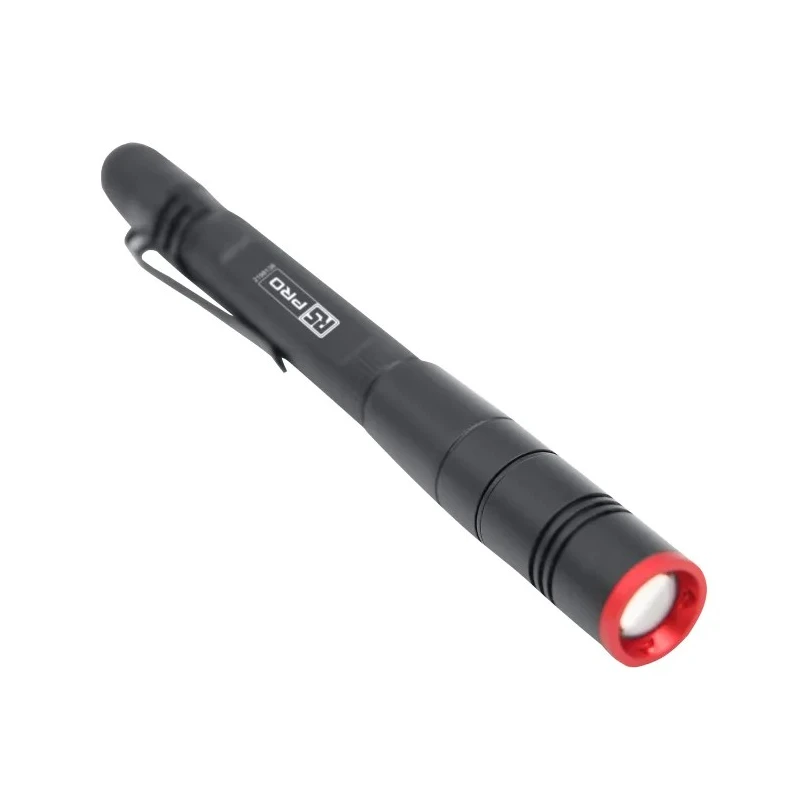 RS PRO Aluminium Rechargeable LED Pen Torch 400 lm Flood and Spot Beam USB Type C 750mAh Battery 155 mm 219-8138
