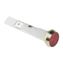 Arcolectric (Bulgin) Ltd 0275 Series Red Panel Mount Indicator 230V AC Solder Tab Termination IP67 Flush Bezel C027500NBB
