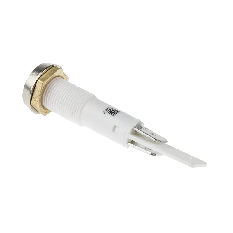 Arcolectric (Bulgin) Ltd 0275 Series Red Panel Mount Indicator 230V AC Solder Tab Termination IP67 Flush Bezel C027500NBB