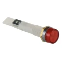Arcolectric (Bulgin) Ltd 0277 Series Red Panel Mount Indicator, 110V AC, Solder Tab Termination, IP67, Silver C027700NAT