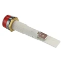 Arcolectric (Bulgin) Ltd 0277 Series Red Panel Mount Indicator, 110V AC, Solder Tab Termination, IP67, Silver C027700NAT