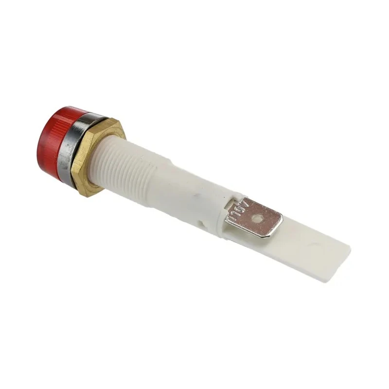 Arcolectric (Bulgin) Ltd 0277 Series Red Panel Mount Indicator, 110V AC, Solder Tab Termination, IP67, Silver C027700NAT