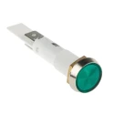 Arcolectric (Bulgin) Ltd 0275 Series Green Panel Mount Indicator 230V AC Solder Tab Panel Mount IP67 C027500NBC