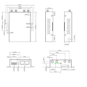 Siretta 2 Port 4G LTE Router, 150Mbps Throughput, Wall Mount, 7.5 to 32V DC Supply, QUARTZ-GOLD-W21-LTE4 + Accessories
