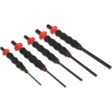Facom 5-Piece Anti-Vibration Punch Set, 3mm to 8mm Shank Diameter, Chrome-Vanadium Steel, Model 249.GPB