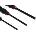 Facom 5-Piece Anti-Vibration Punch Set, 3mm to 8mm Shank Diameter, Chrome-Vanadium Steel, Model 249.GPB