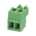 Phoenix Contact MC 1.5/2-ST-3.81 Series Pluggable Terminal Block, 2-Contact, 3.81 mm Pitch, 1 Row, 8A Current, 320V 1803578