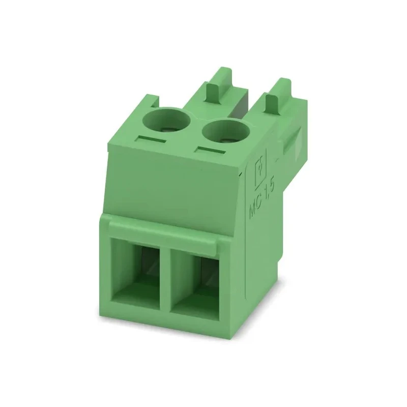 Phoenix Contact MC 1.5/2-ST-3.81 Series Pluggable Terminal Block, 2-Contact, 3.81 mm Pitch, 1 Row, 8A Current, 320V 1803578