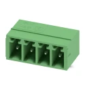 Phoenix Contact MC 1.5/ 4-G-3.81 Series Pluggable Terminal Block 4-Contact 3.81 mm Pitch 8A 300V Right Angle Solder 1803293