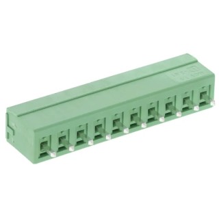 Phoenix Contact 10-Contact Pluggable Terminal Block 3.81 mm Pitch, 1 Row, 8A Current, 160V Voltage, Polybutylene 1803507