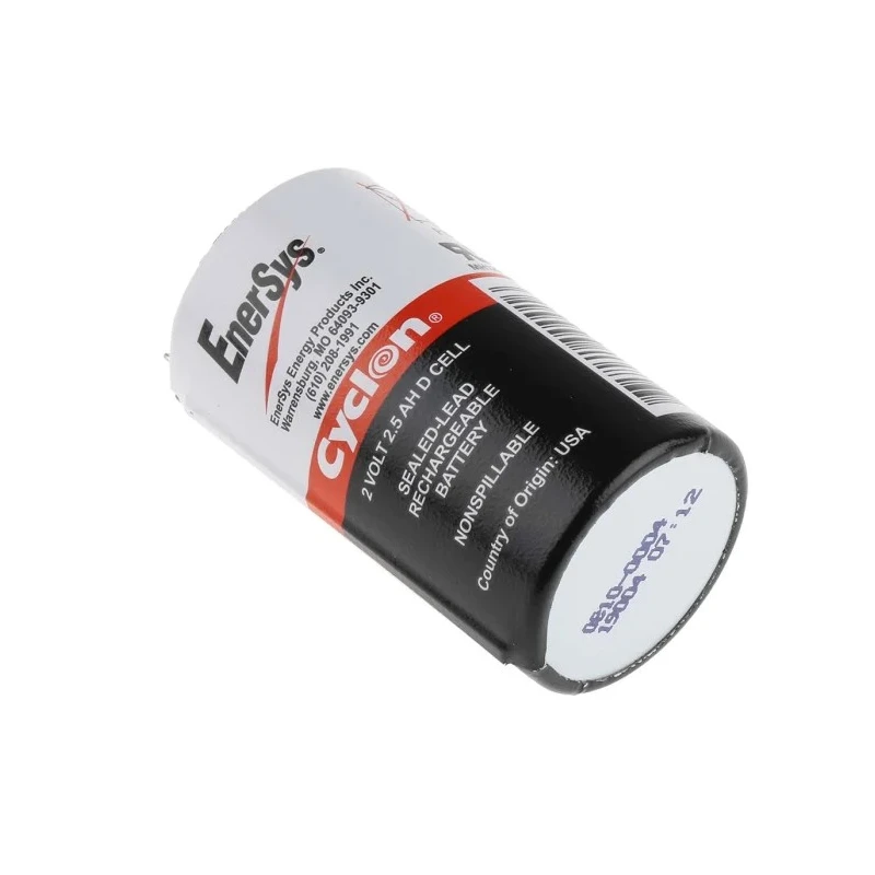 Enersys Sealed Lead Acid Battery 2 V 2.5 Ah Tab Terminal Pure Lead Construction RSACP3702