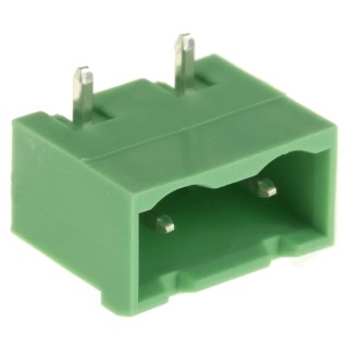 Phoenix Contact GMSTBA 2.5/ 2-G-7.62 Series Pluggable Terminal Block 2-Contact 7.62 mm Pitch Right Angle Solder 630V 1766233