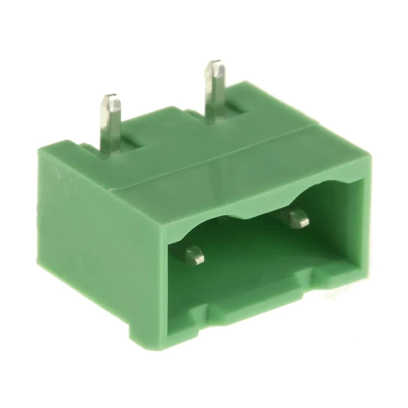 Phoenix Contact GMSTBA 2.5/ 2-G-7.62 Series Pluggable Terminal Block 2-Contact 7.62 mm Pitch Right Angle Solder 630V 1766233