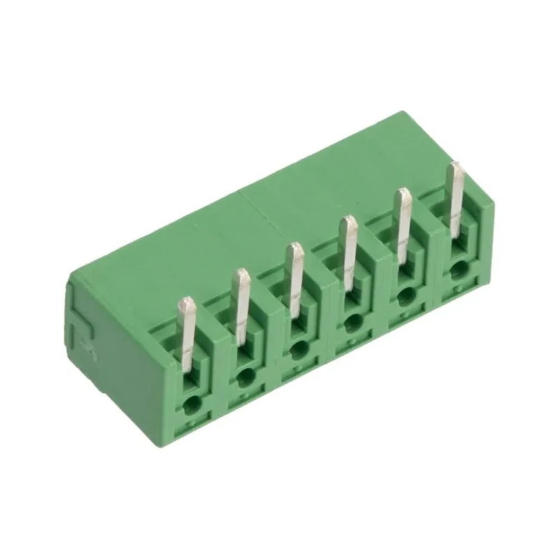 Phoenix Contact MC 1.5/ 6-G-3.81 Series Pluggable Terminal Block, 6-Contact, 3.81 mm Pitch, Right Angle, 8A, 300V 1803316