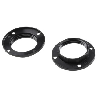 Orbitec LED Lamp Socket Ring Nut Plastic Screw Mount E14 Base 60W 9.5mm Width 43mm Thread Size 2 x 28 mm 140188