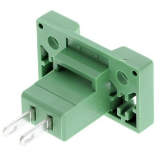 Phoenix Contact Pluggable Terminal Block 2-Contact 5.08 mm Pitch 1 Row Nylon Housing 320V 12A Current 0707248