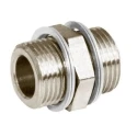 Norgren Pneumatic Fitting 16 Series Male Threaded Brass Nickel Finish 1/8 in G 160201818