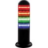 RS PRO Blue, Amber, Red, Green LED Signal Tower with No Sounder Component, 4 Lights, 24V Base 220-5045