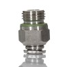 Norgren Stainless Steel Pneufit S Series Pneumatic Fitting Male G 1/4 Threaded-to-Tube Push-in 6mm 15 Bar Max S02250628