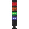 RS PRO Amber, Blue, Green, Red LED Signal Tower No Sounder Component, 4 Lights 240V Base 220-5051
