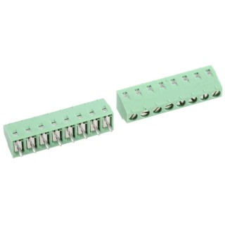 Phoenix Contact MKDS 1/8-3.81 Series PCB Terminal Block, 8-Contact, 3.81 mm Pitch, 1 Row, Polyamide Housing, Screw 1727078
