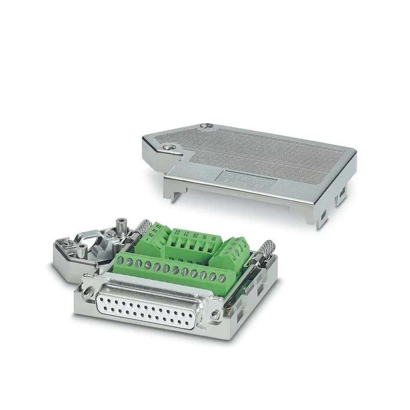 Phoenix Contact D-Sub Connector SUBCON 25/F-SH 25 Way Right Angle 2.77 mm Pitch PCB Female Screw 50V 100mA 2761619