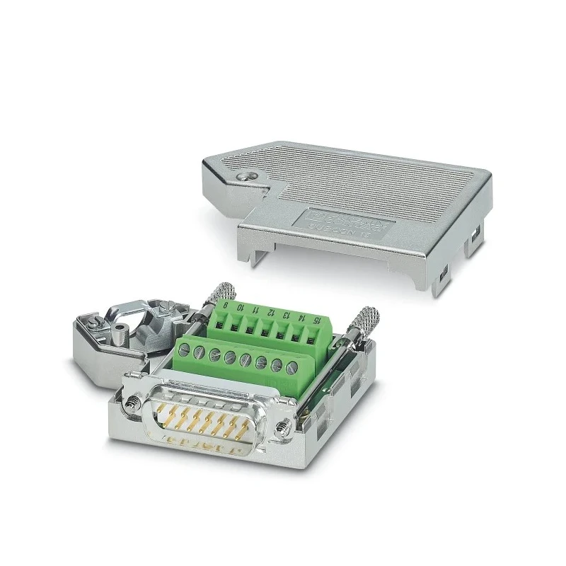Phoenix Contact SH 15 Way Right Angle PCB D-Sub Connector 2.77 mm Pitch 50V 100mA 2761606