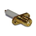 Amphenol RF Coaxial Connector Flange Female SMA, 50 Ω, Straight Body Solder 132147