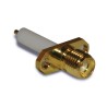 Amphenol RF Coaxial Connector Flange Female SMA, 50 Ω, Straight Body Solder 132147