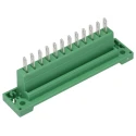 Phoenix Contact Pluggable Terminal Block 12-Contact 5.08 mm Pitch 1 Row 320V 12A Polyamide Housing 0707332