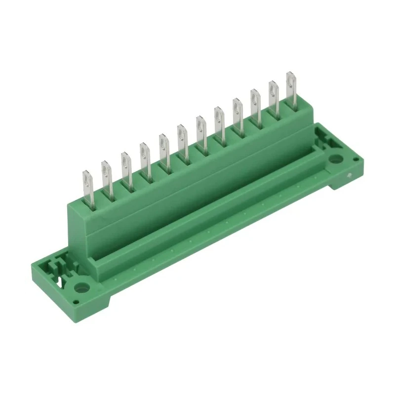 Phoenix Contact Pluggable Terminal Block 12-Contact 5.08 mm Pitch 1 Row 320V 12A Polyamide Housing 0707332
