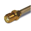 Amphenol RF Coaxial Connector Cable Male BNC 50 Ω Straight Body Solder 132101