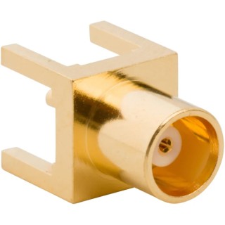 Amphenol RF Coaxial Connector PCB Female MCX 50 Ω Straight Body Through Hole 919-109J-51PX