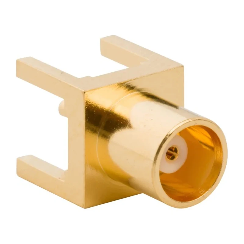Amphenol RF Coaxial Connector PCB Female MCX 50 Ω Straight Body Through Hole 919-109J-51PX