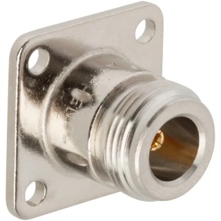Amphenol RF Panel Mount Female N Coaxial Connector 50 Ohm, Straight Body, Solder Cup Termination 082-97-RFX