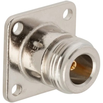 Amphenol RF Panel Mount Female N Coaxial Connector 50 Ohm, Straight Body, Solder Cup Termination 082-97-RFX