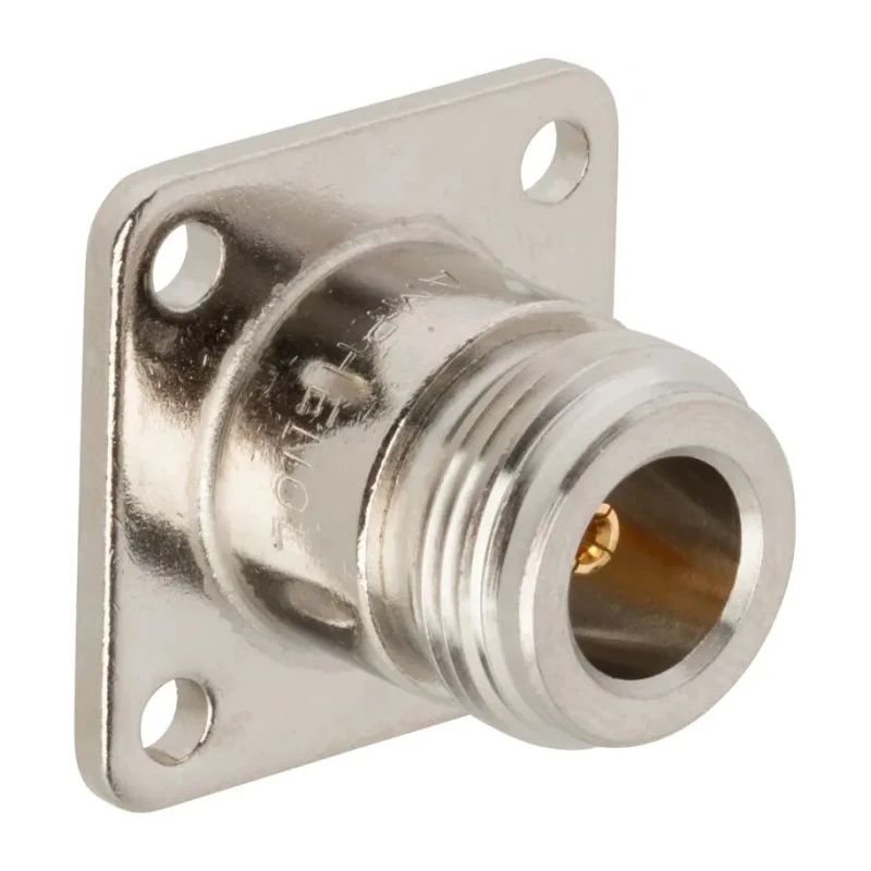 Amphenol RF Panel Mount Female N Coaxial Connector 50 Ohm, Straight Body, Solder Cup Termination 082-97-RFX