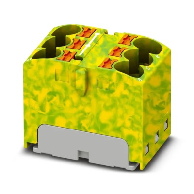 Phoenix Contact VIP Series 6-Way Distribution Block, 32A, 450V, DIN Rail Mounting 1154139