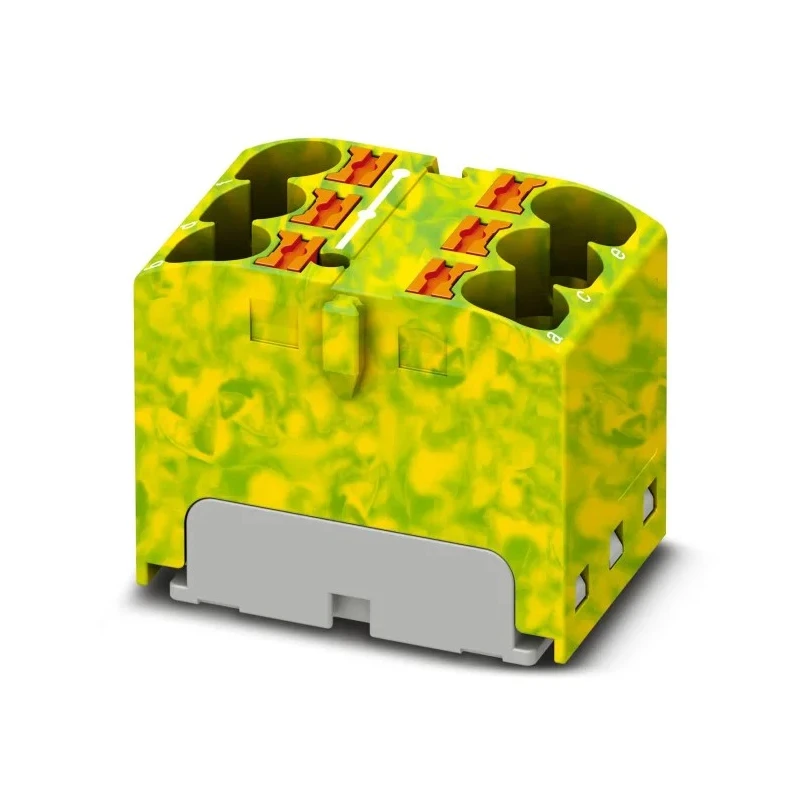 Phoenix Contact VIP Series 6-Way Distribution Block, 32A, 450V, DIN Rail Mounting 1154139