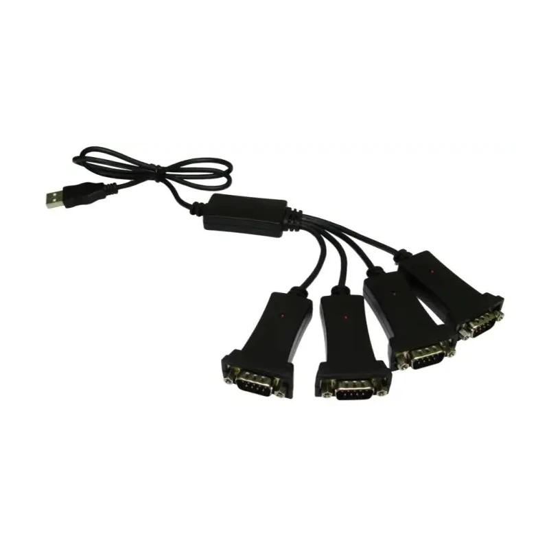 RS PRO RS232 USB to 4-Port Serial Converter Cable with Prolific PL-2303 HX Chipset RS232