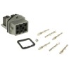 Hirschmann Heavy Duty Power Connector 10A 250V 400V IP54 Grey Panel Mount 5P+PE ST IP54