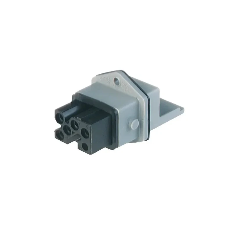Hirschmann Heavy Duty Power Connector 10A 250V 400V IP54 Grey Panel Mount 5P+PE ST IP54