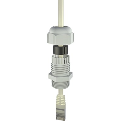Bopla Light Grey Polyamide Cable Gland M25 Thread 3 mm to 8 mm IP69 12002414 MBF 25C-USB