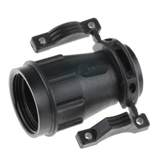 Souriau Sunbank by Eaton Circular Connector Backshell Plastic Housing Black Size 16 Straight Female with Strain UTG16AC