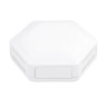 CAMDENBOSS Enclosure for Raspberry Pi, White ABS Body, IP30/IP40, UL94-V0, RoHS Compliant CBHEX1-42-WH