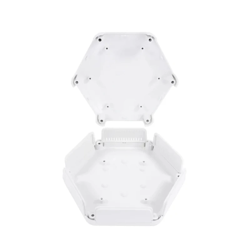 CAMDENBOSS Enclosure for Raspberry Pi, White ABS Body, IP30/IP40, UL94-V0, RoHS Compliant CBHEX1-42-WH